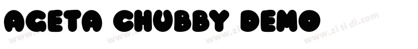 Ageta Chubby Demo字体转换